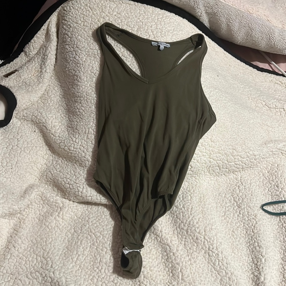 dark green bodysuit